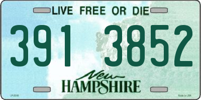 NH license plate 3913852