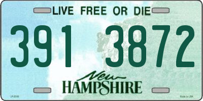 NH license plate 3913872