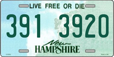 NH license plate 3913920