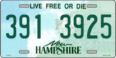 NH license plate 3913925