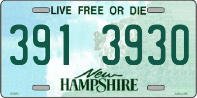 NH license plate 3913930