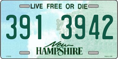 NH license plate 3913942