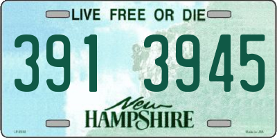 NH license plate 3913945