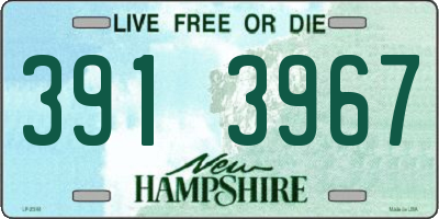 NH license plate 3913967