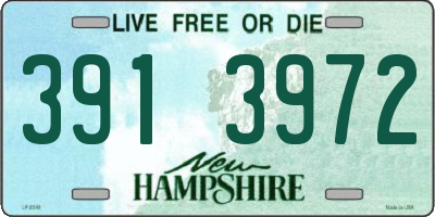 NH license plate 3913972