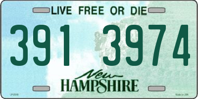 NH license plate 3913974