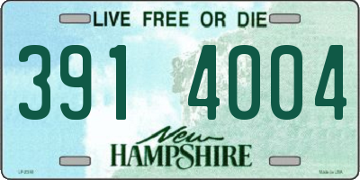 NH license plate 3914004