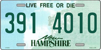 NH license plate 3914010
