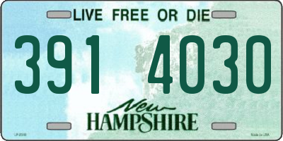 NH license plate 3914030