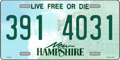 NH license plate 3914031