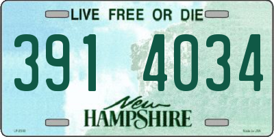 NH license plate 3914034