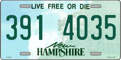 NH license plate 3914035