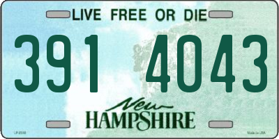NH license plate 3914043