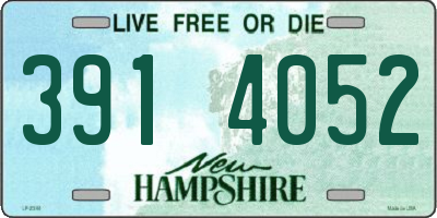 NH license plate 3914052