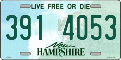 NH license plate 3914053