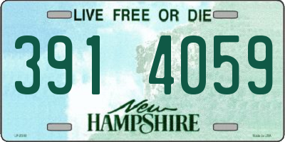 NH license plate 3914059