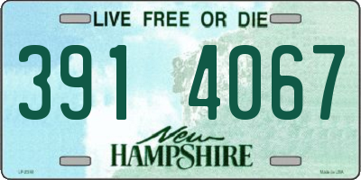 NH license plate 3914067