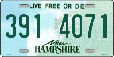 NH license plate 3914071