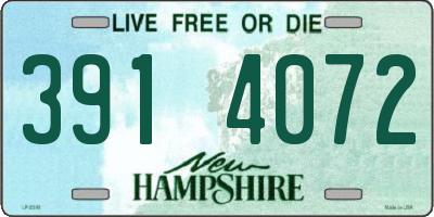 NH license plate 3914072