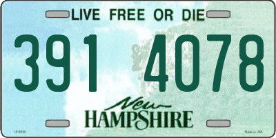 NH license plate 3914078