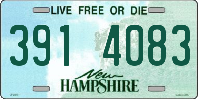NH license plate 3914083