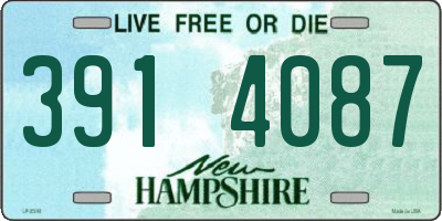 NH license plate 3914087