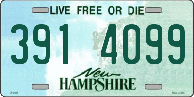 NH license plate 3914099