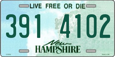 NH license plate 3914102