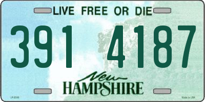 NH license plate 3914187