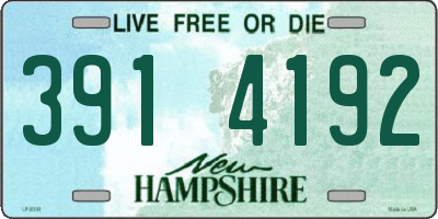 NH license plate 3914192