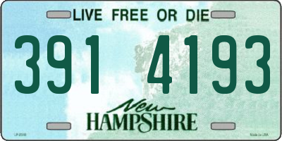 NH license plate 3914193