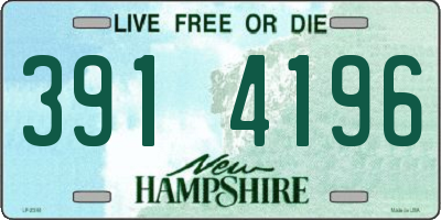 NH license plate 3914196