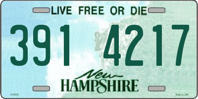 NH license plate 3914217