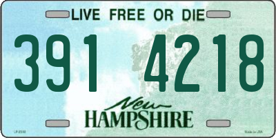 NH license plate 3914218