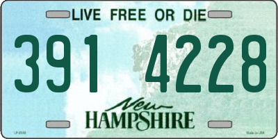 NH license plate 3914228