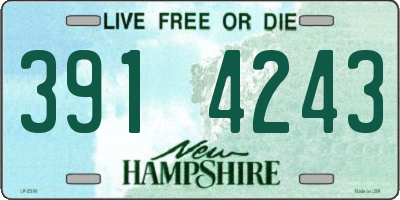 NH license plate 3914243