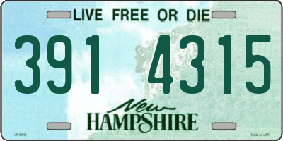 NH license plate 3914315