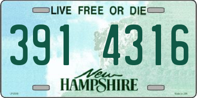 NH license plate 3914316
