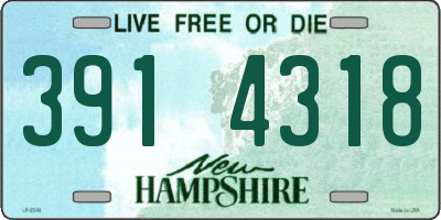 NH license plate 3914318