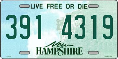 NH license plate 3914319