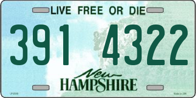 NH license plate 3914322