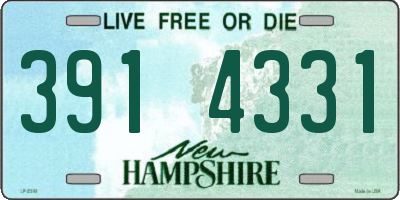 NH license plate 3914331