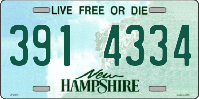 NH license plate 3914334
