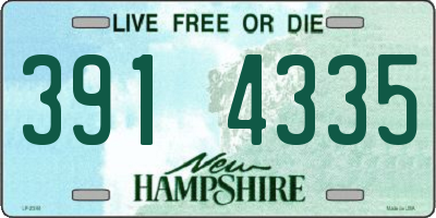NH license plate 3914335