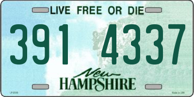 NH license plate 3914337