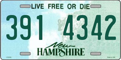 NH license plate 3914342