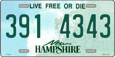 NH license plate 3914343