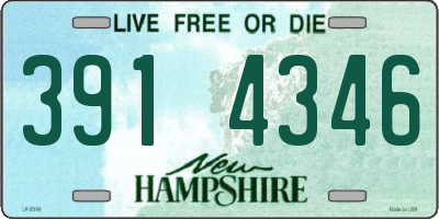 NH license plate 3914346