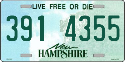 NH license plate 3914355