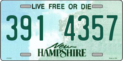 NH license plate 3914357